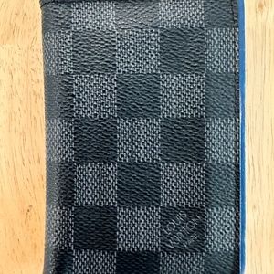 Louis Vuitton Men's Limited Edition Leather Canvas mixed Wallet/Card Holder